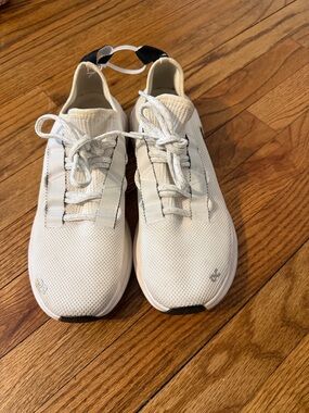 On Running Men's White Knit Lace-Up Sneakers